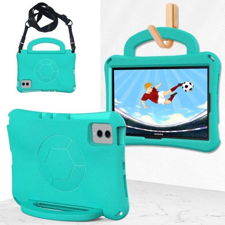 For Xiaomi Pad 6 / Pad 6 Pro Handle Football Shaped EVA Shockproof Tablet Case(Mint Green)