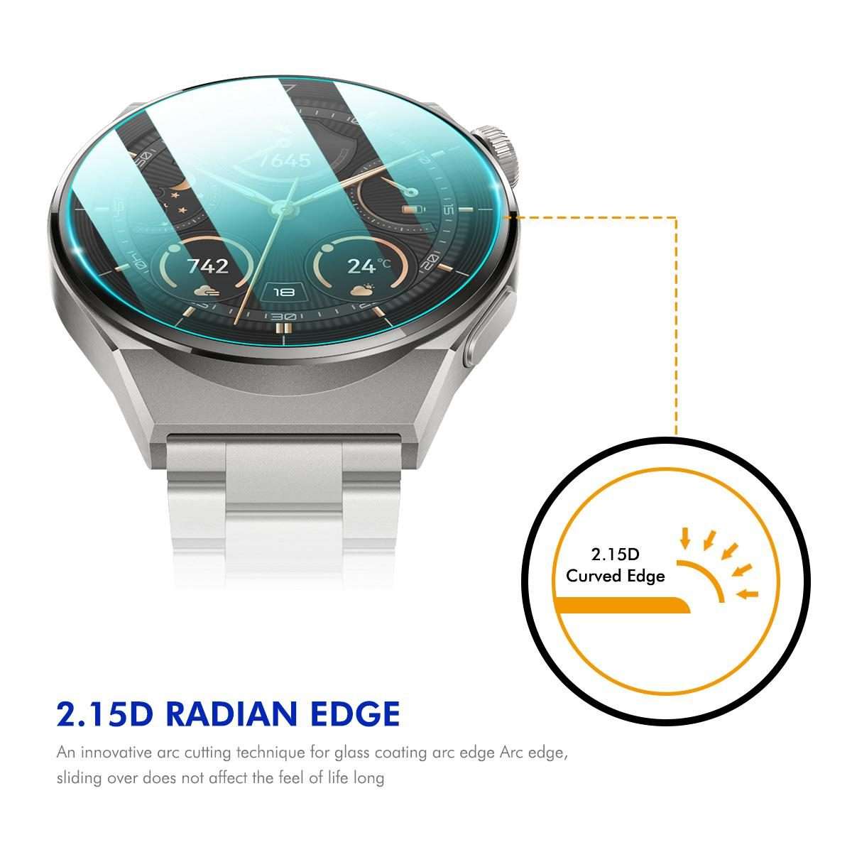 For Garmin Instinct 3 AMOLED / Solar 45mm 2pcs ENKAY Hat-Prince 0.2mm 9H Tempered Glass Screen Pro