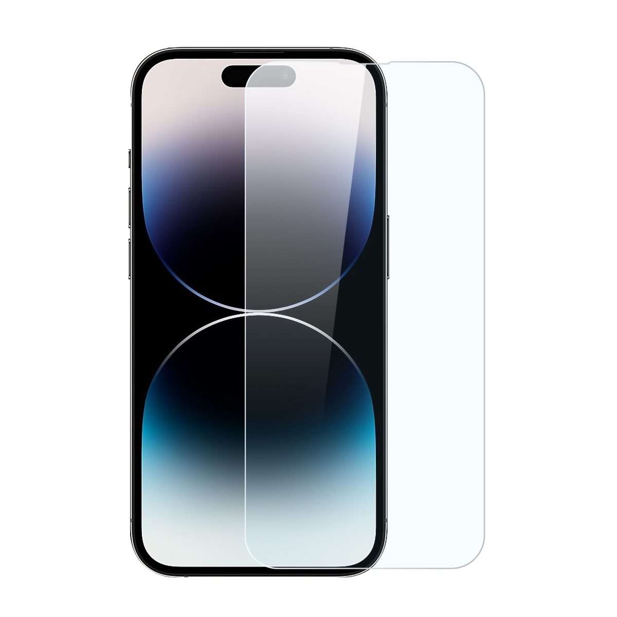 For iPhone 14 Pro NORTHJO 2pcs A++ Screen Protector Tempered Glass Film with Installation Frame