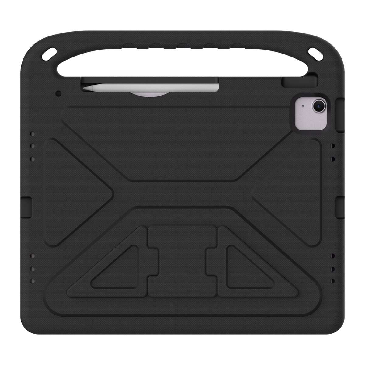 For iPad Pro 13 2025 / 2024 Handle EVA Shockproof Tablet Case with Holder(Black)