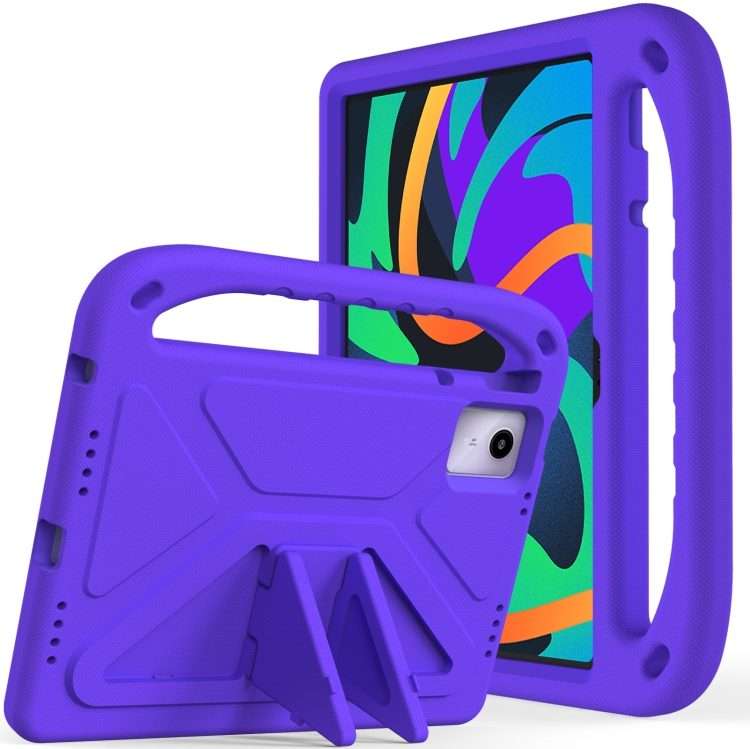 For iPad Pro 13 2025 / 2024 Handle EVA Shockproof Tablet Case with Holder(Purple)