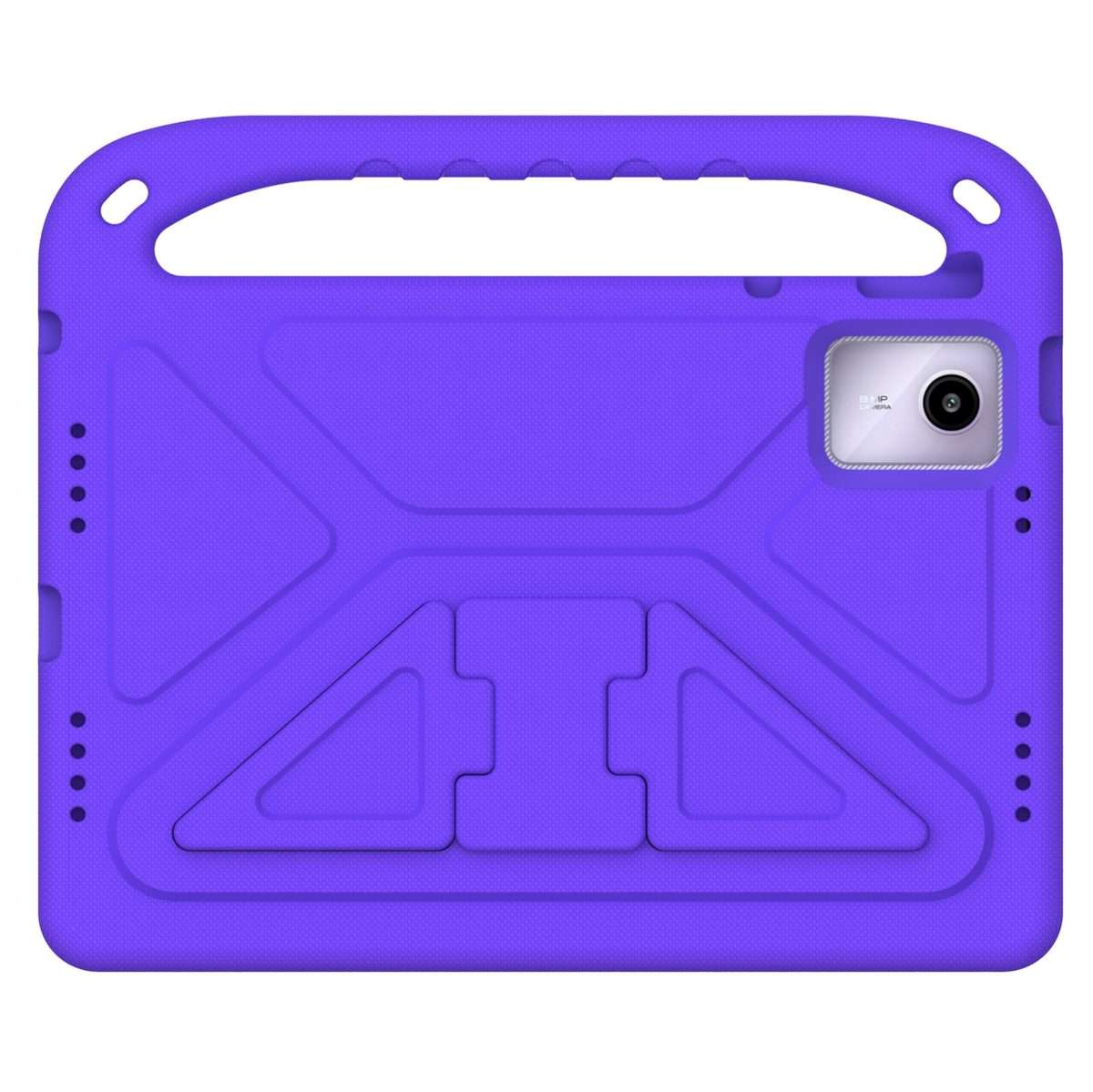 For iPad Pro 13 2025 / 2024 Handle EVA Shockproof Tablet Case with Holder(Purple)