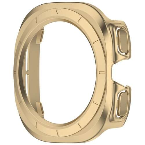 For Samsung Galaxy Watch Ultra 47mm / Ultra 2025 Half Coverage Hollowed PC Watch P ... (Champagne)