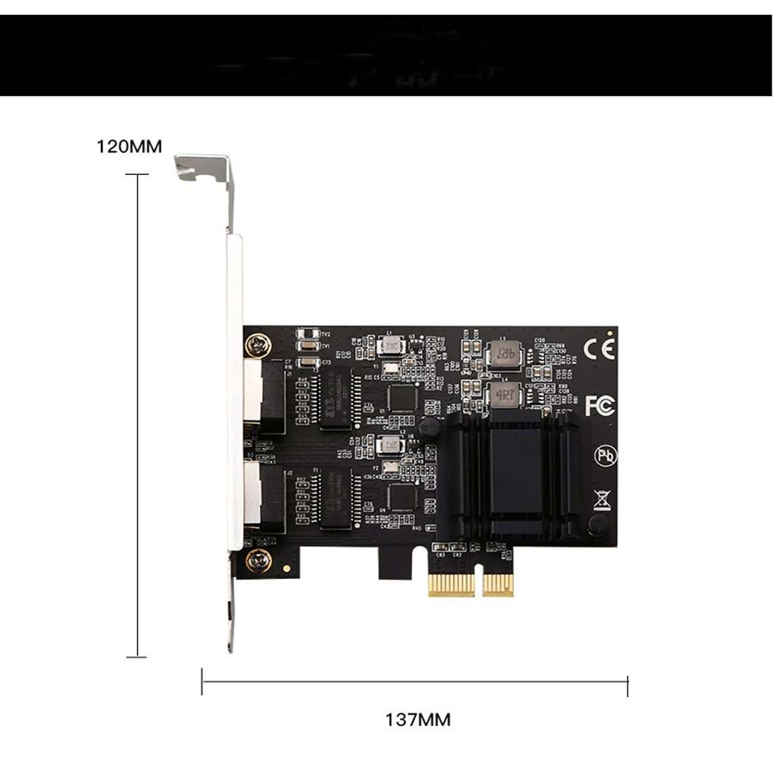Dual-port 2.5G Gigabit Network Adapter Desktop 8125BG Chip Ethernet Server Network Adapter ESXi Di