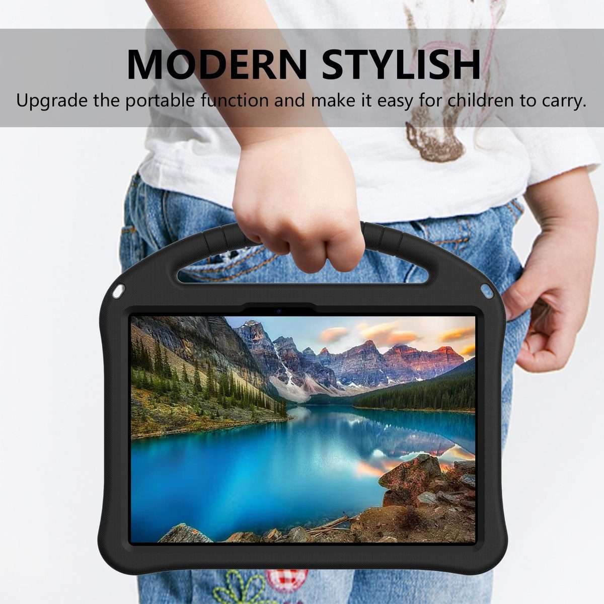 For Huawei MatePad 11.5 / 11.5 S EVA Shockproof Tablet Case with Holder(Black)