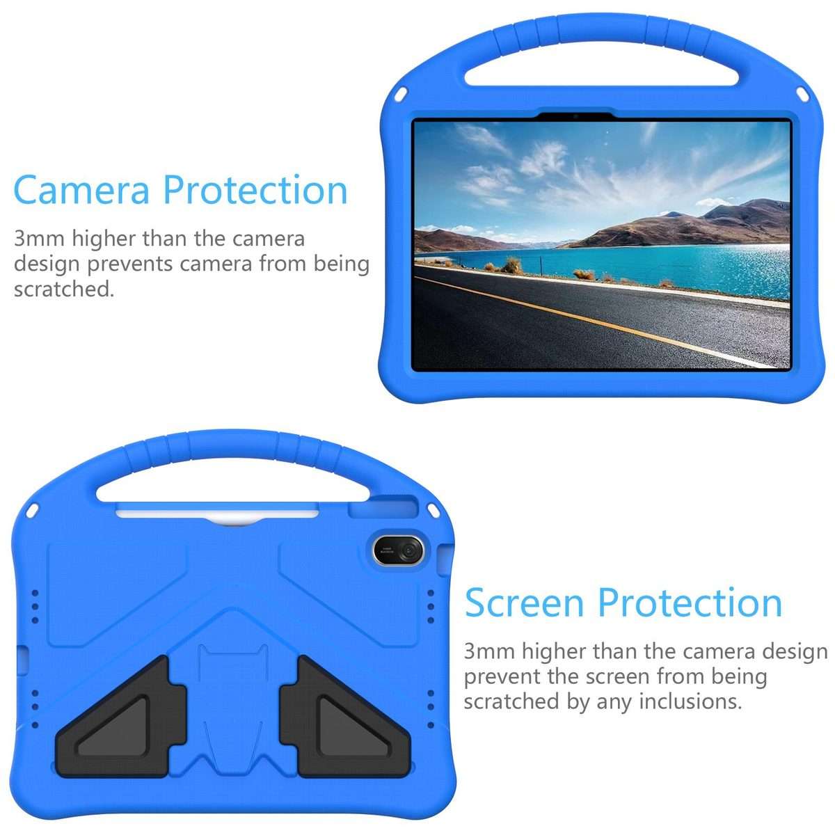 For Huawei MatePad 11.5 / 11.5 S EVA Shockproof Tablet Case with Holder(Blue)