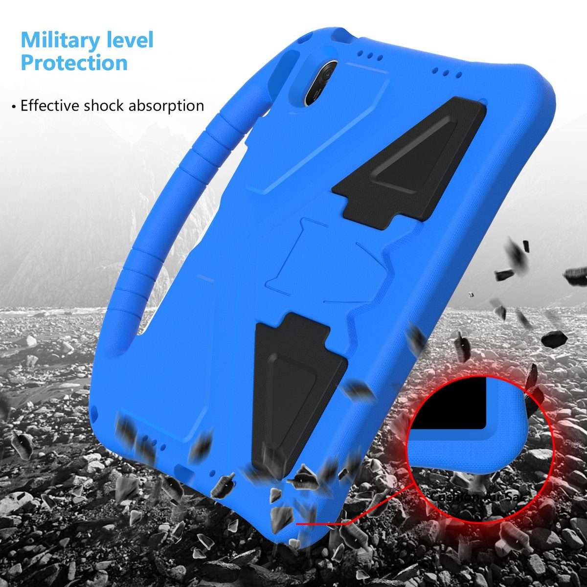 For Huawei MatePad 11.5 / 11.5 S EVA Shockproof Tablet Case with Holder(Blue)