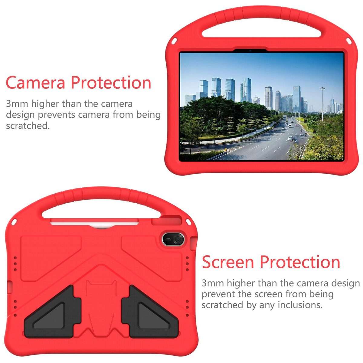 For Huawei MatePad 11.5 / 11.5 S EVA Shockproof Tablet Case with Holder(Red)