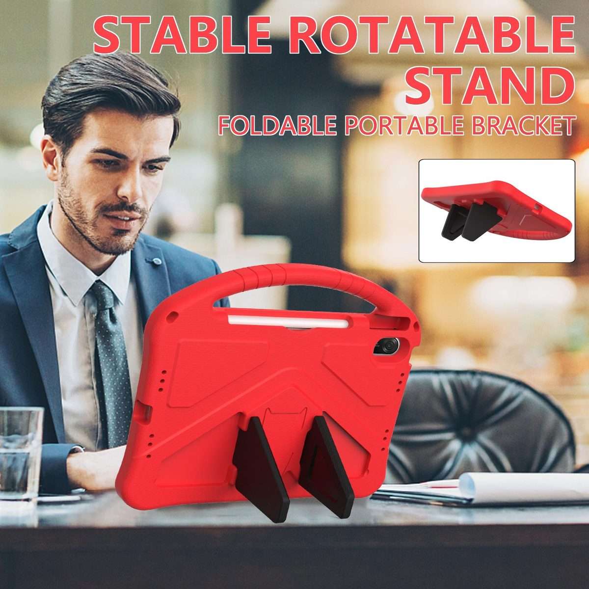 For Huawei MatePad 11.5 / 11.5 S EVA Shockproof Tablet Case with Holder(Red)