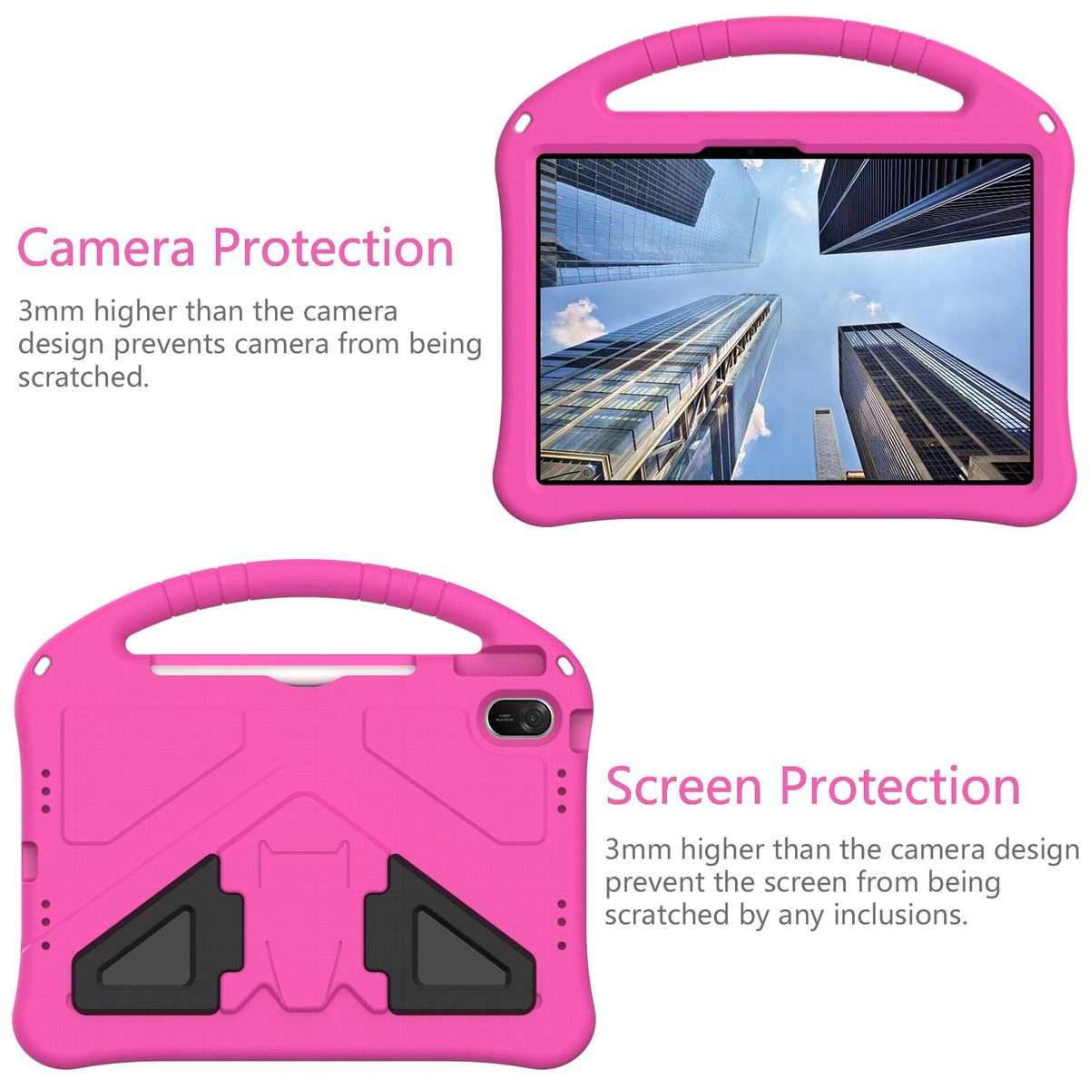 For Huawei MatePad 11.5 / 11.5 S EVA Shockproof Tablet Case with Holder(RoseRed)