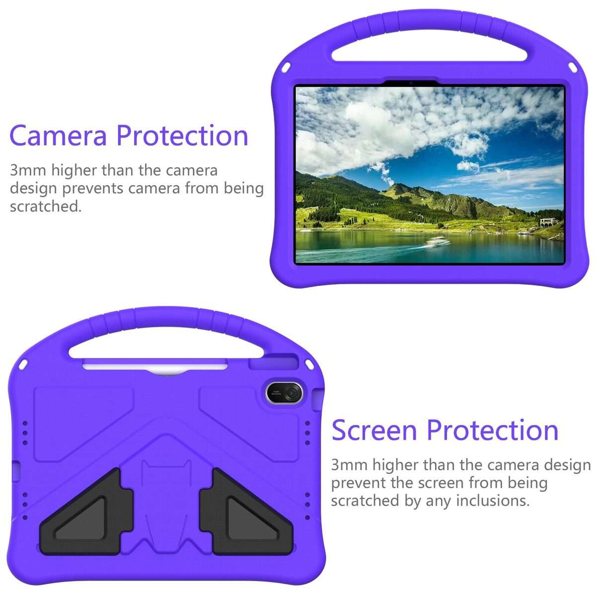 For Huawei MatePad 11.5 / 11.5 S EVA Shockproof Tablet Case with Holder(Purple)