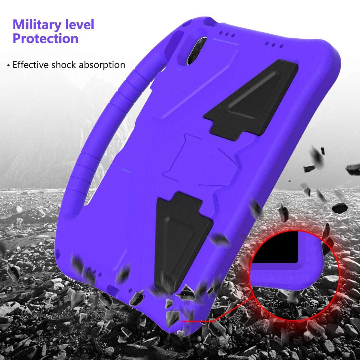 For Huawei MatePad 11.5 / 11.5 S EVA Shockproof Tablet Case with Holder(Purple)