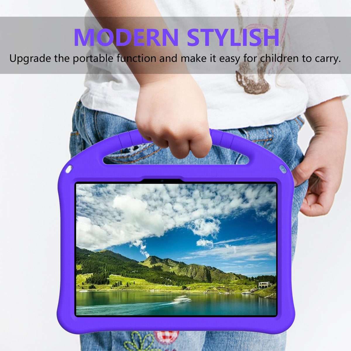 For Huawei MatePad 11.5 / 11.5 S EVA Shockproof Tablet Case with Holder(Purple)