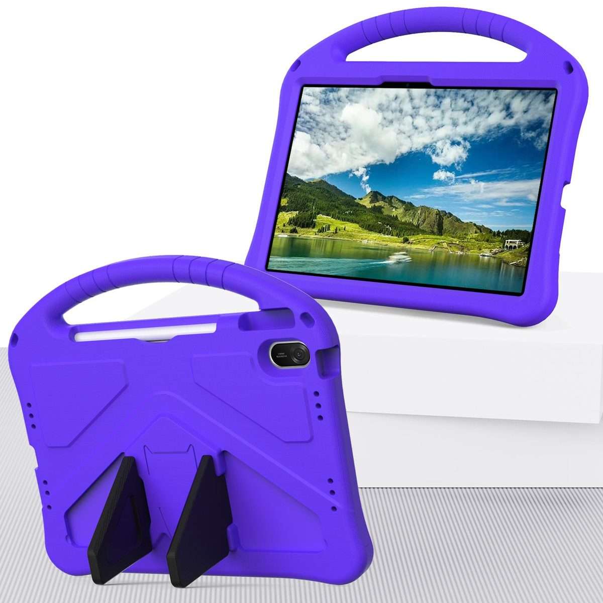 For Huawei MatePad 11.5 / 11.5 S EVA Shockproof Tablet Case with Holder(Purple)