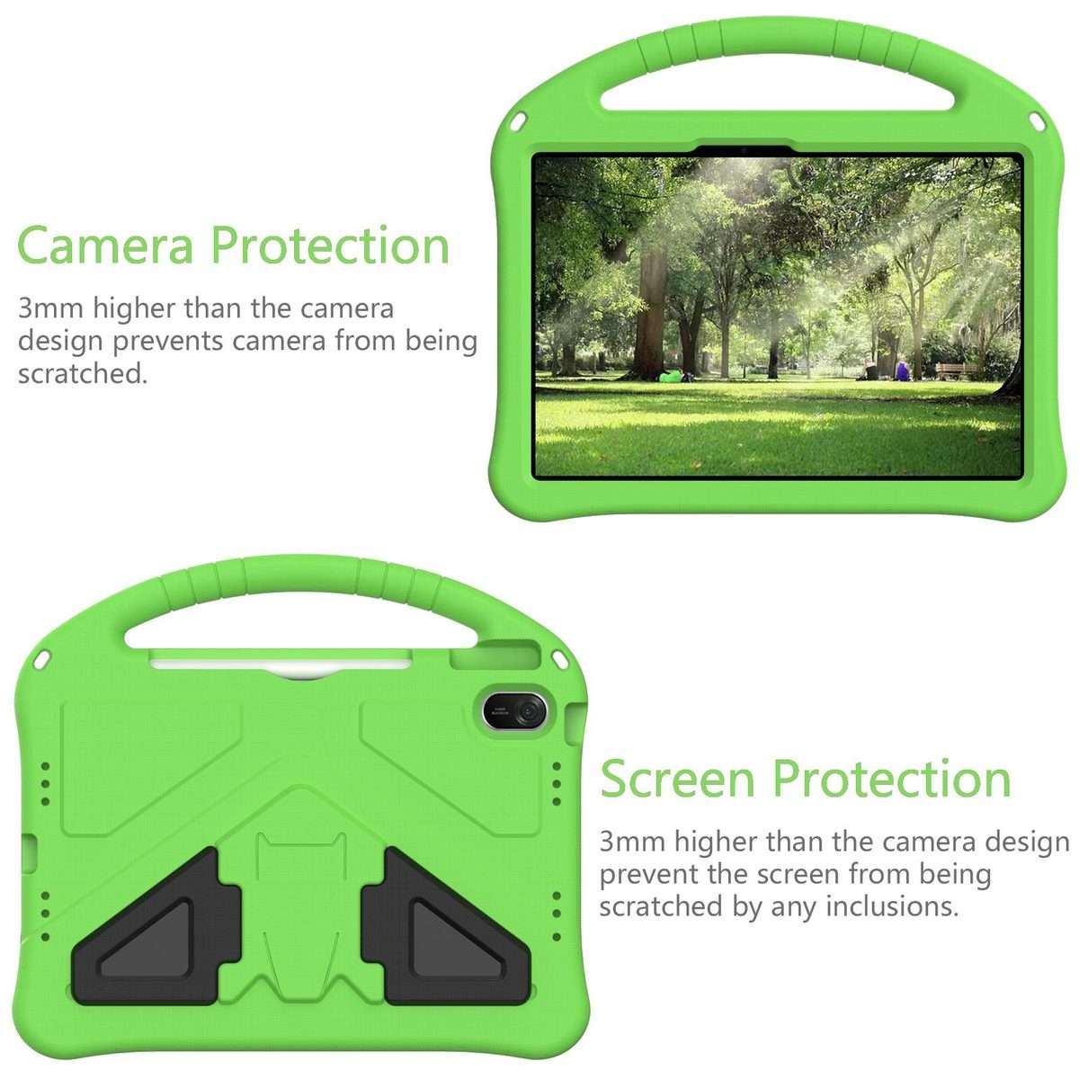 For Huawei MatePad 11.5 / 11.5 S EVA Shockproof Tablet Case with Holder(Green)
