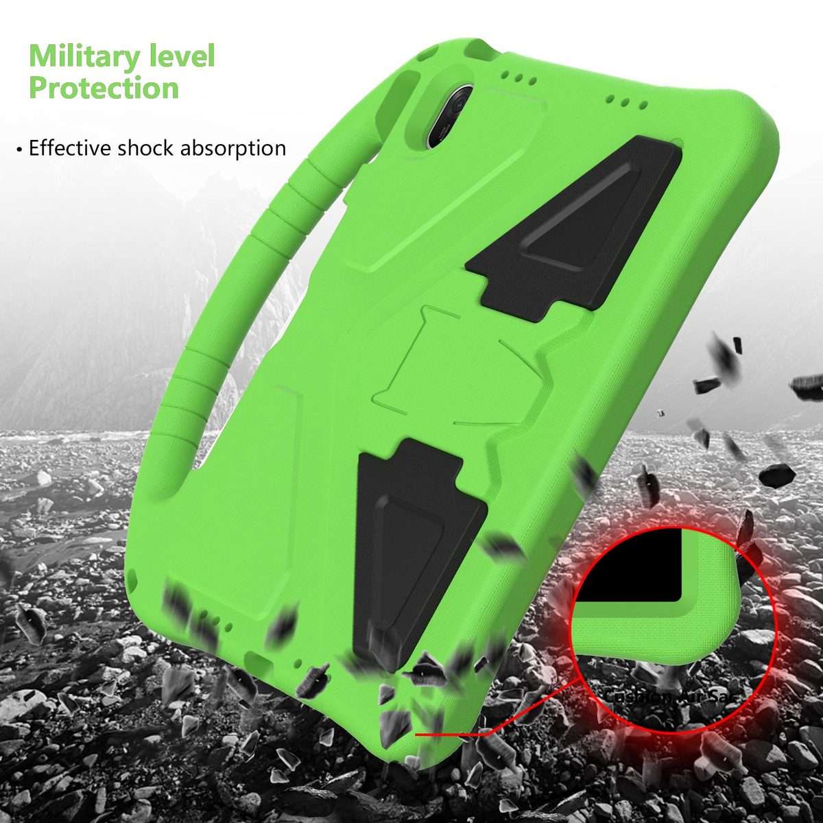 For Huawei MatePad 11.5 / 11.5 S EVA Shockproof Tablet Case with Holder(Green)