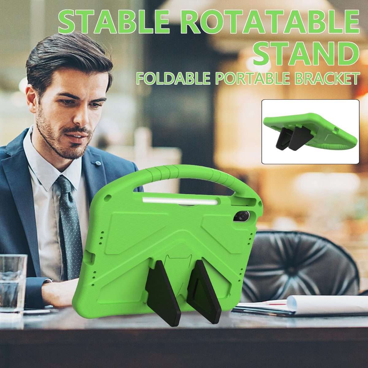 For Huawei MatePad 11.5 / 11.5 S EVA Shockproof Tablet Case with Holder(Green)