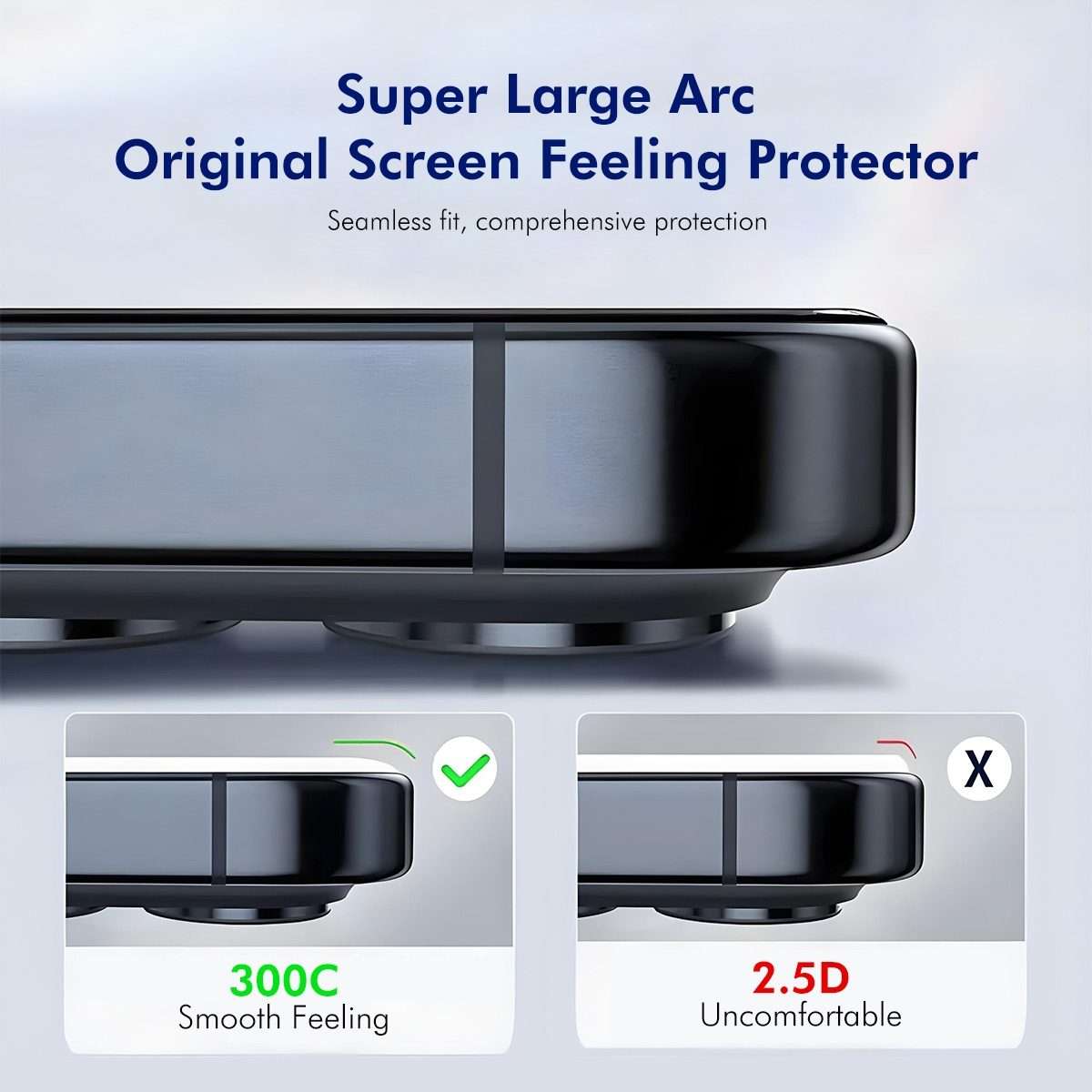 For iPhone 14 Pro Max ENKAY 300C Super Large Arc Full Coverage High Aluminum-silicon Tempered Glas