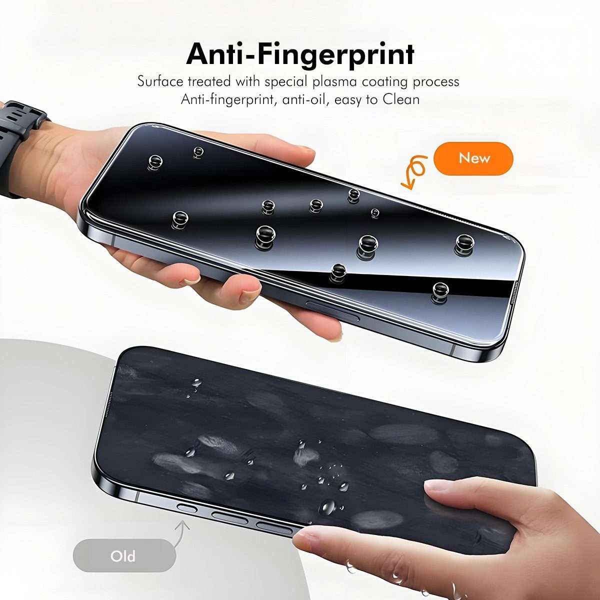 For iPhone 16 Pro Max ENKAY 300C Super Large Arc Full Coverage High Aluminum-silicon Tempered Glas