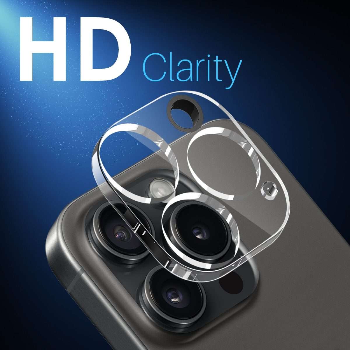 For iPhone 16 Pro / 16 Pro Max NORTHJO Camera Lens Protector 3D HD Tempered Glass Film(Clear)