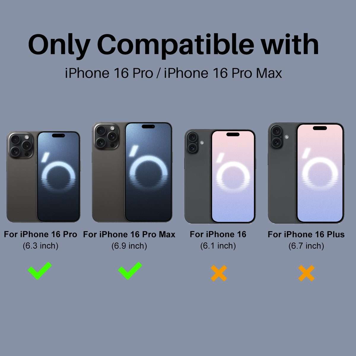 For iPhone 16 Pro / 16 Pro Max NORTHJO Camera Lens Protector 3D HD Tempered Glass Film(Clear)
