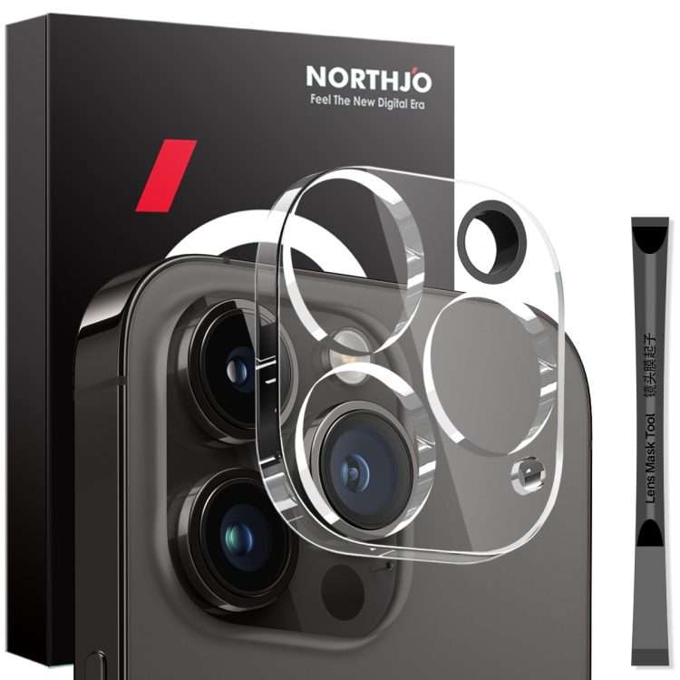 For iPhone 14 Pro / 14 Pro Max NORTHJO Camera Lens Protector 3D HD Tempered Glass Film(Clear)
