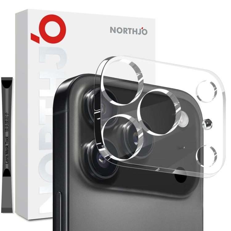 For iPhone 17 Pro NORTHJO Camera Lens Protector 3D HD Tempered Glass Film(Clear)