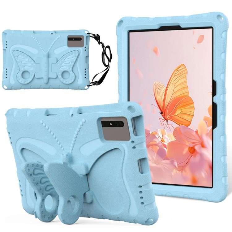 For Xiaomi Redmi Pad 2 /SE 11 2025 Butterfly Bracket EVA Shockproof Tablet Case(Light Blue)