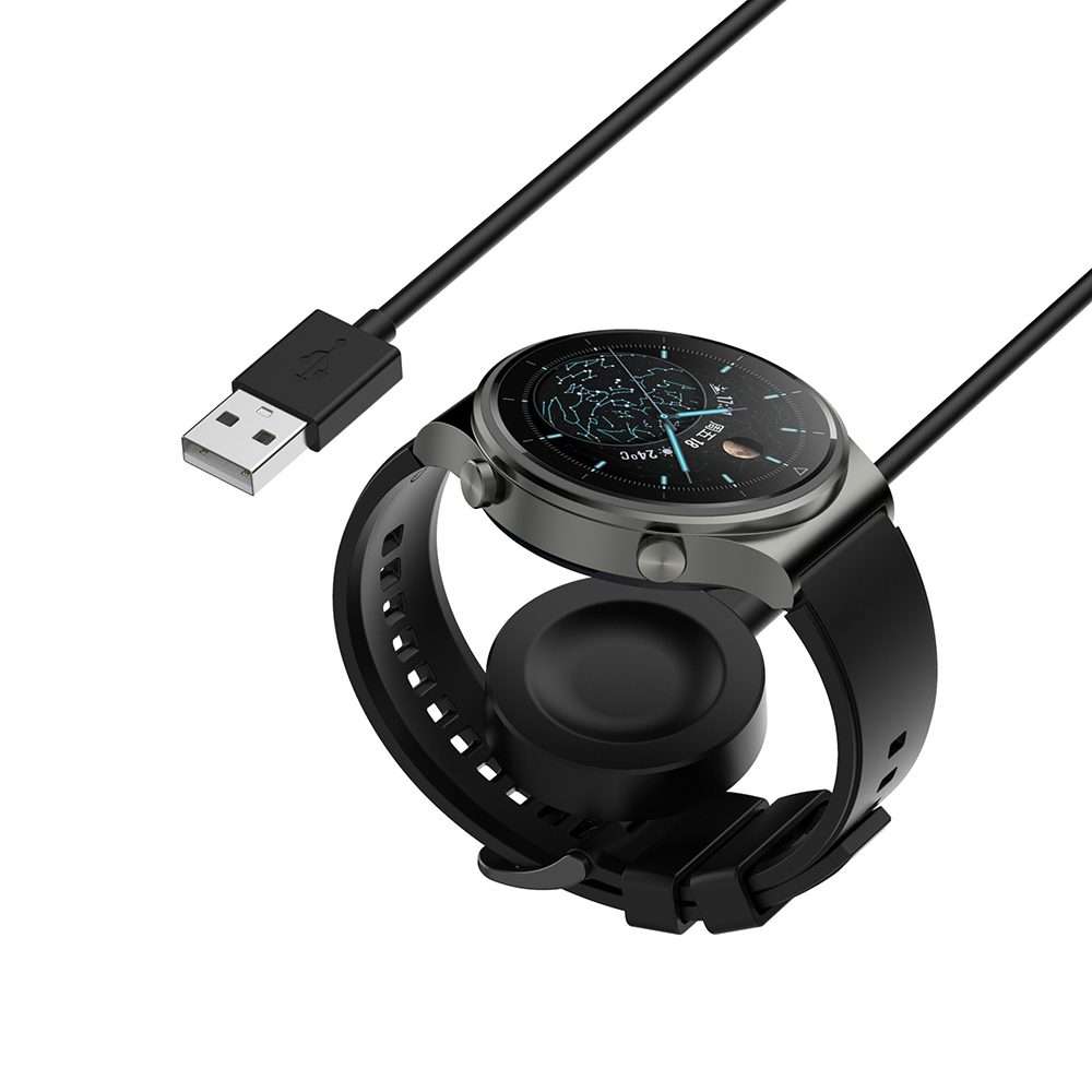 For Huawei Watch GT5 Pro 46mm USB Interface Split Type Smart Watch Charging Cable, Len ... (Black)