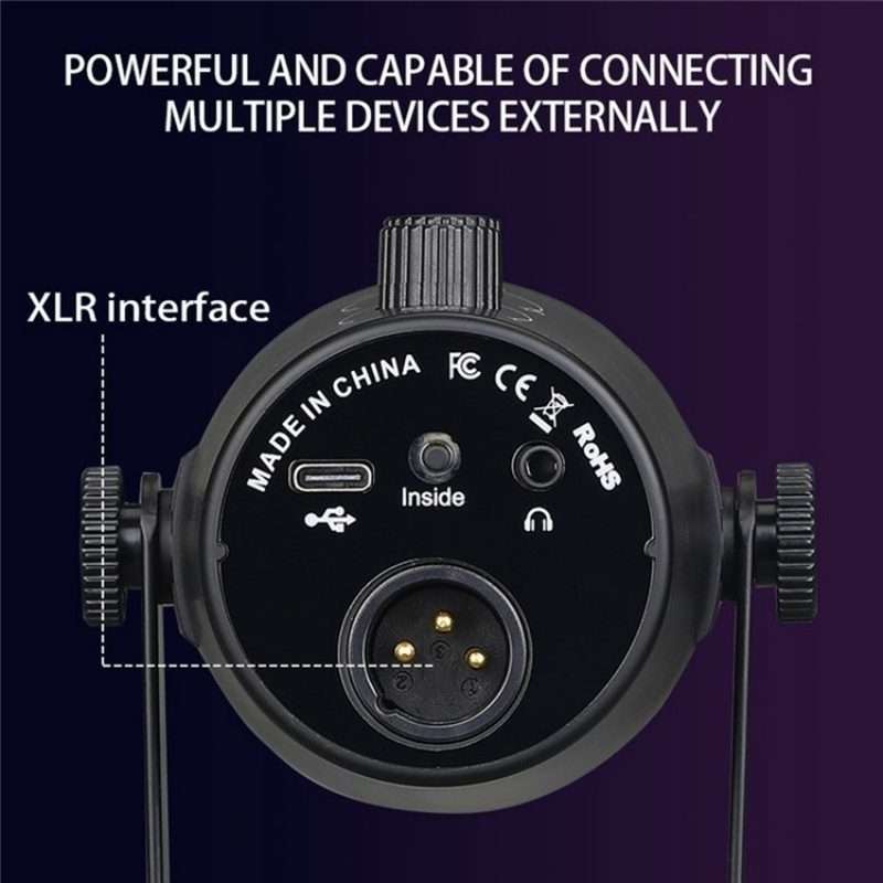 MV7 Monitoring Cardioid Dynamic Live Broadcast Microphone With Desktop Bracket