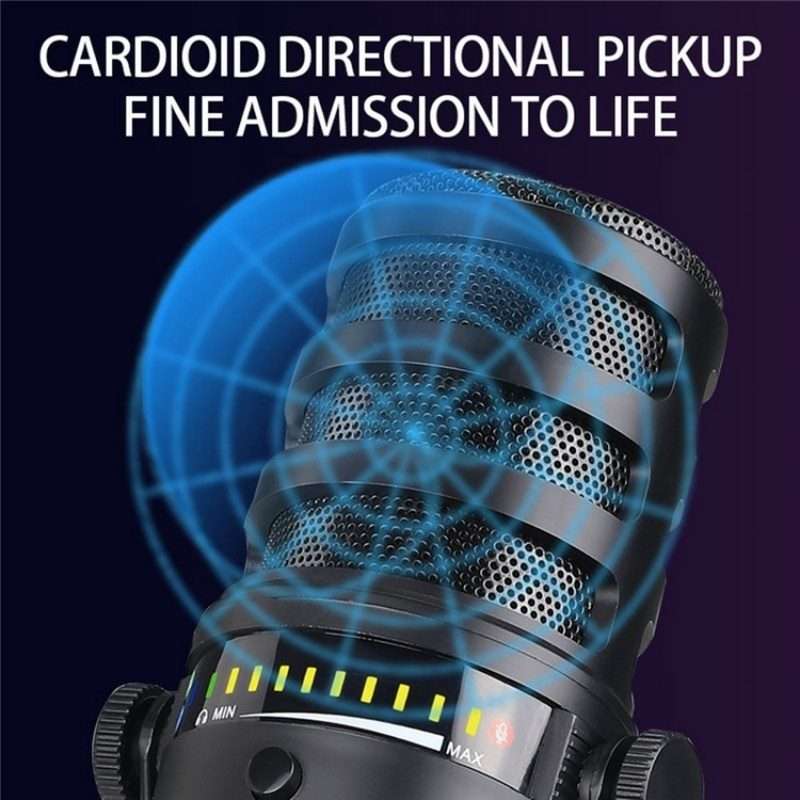 MV7 Monitoring Cardioid Dynamic Live Broadcast Microphone With Desktop Bracket