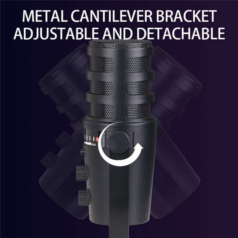 MV7 Monitoring Cardioid Dynamic Live Broadcast Microphone With Desktop Bracket