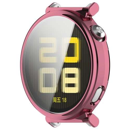 For Huawei Watch GT5 Pro 42mm Electroplated TPU Full Coverage Watch Protective Case(Pink)