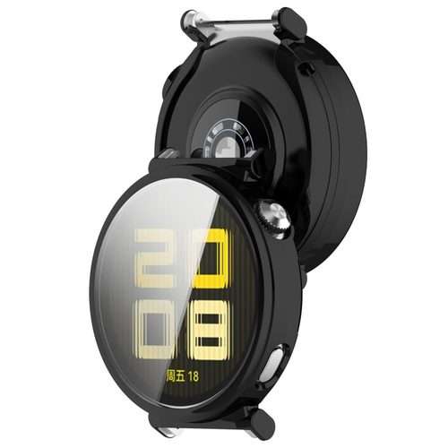 For Huawei Watch GT5 Pro 42mm Electroplated TPU Full Coverage Watch Protective Case(Black)