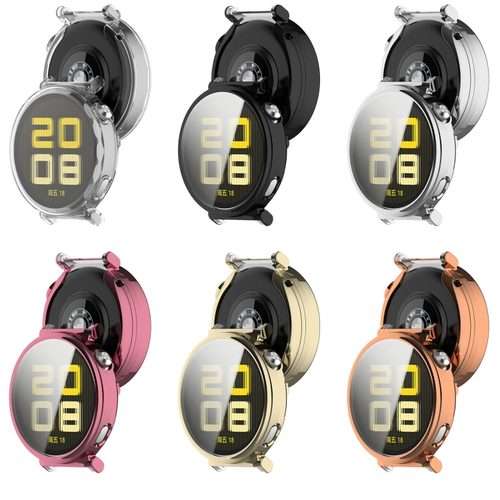 For Huawei Watch GT5 Pro 42mm Electroplated TPU Full Coverage Watch Protective Case(Black)