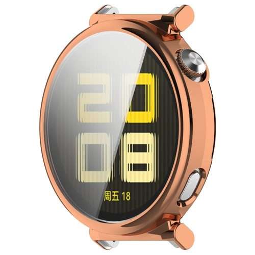 For Huawei Watch GT5 Pro 42mm Electroplated TPU Full Coverage Watch Protective Case(Rose Gold)