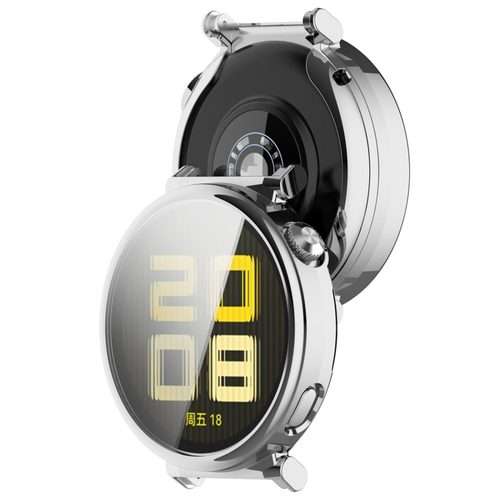 For Huawei Watch GT5 Pro 42mm Electroplated TPU Full Coverage Watch Protective Case(Silver)