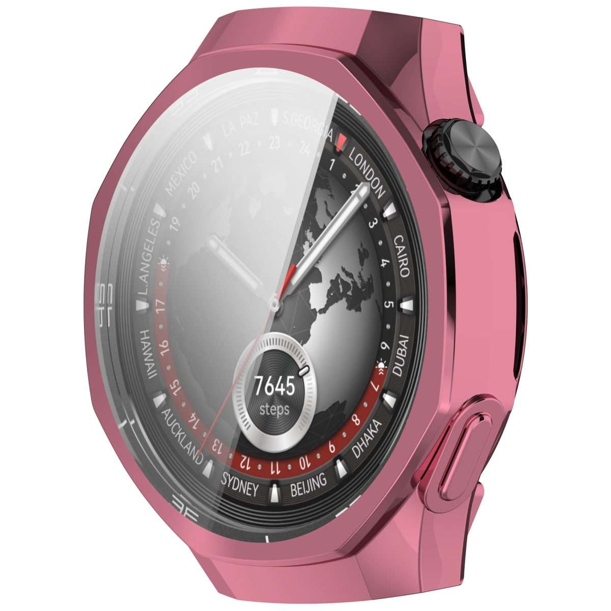 For Huawei Watch GT 5 Pro 46mm Electroplated TPU Full Coverage Watch Protective Case(Pink)