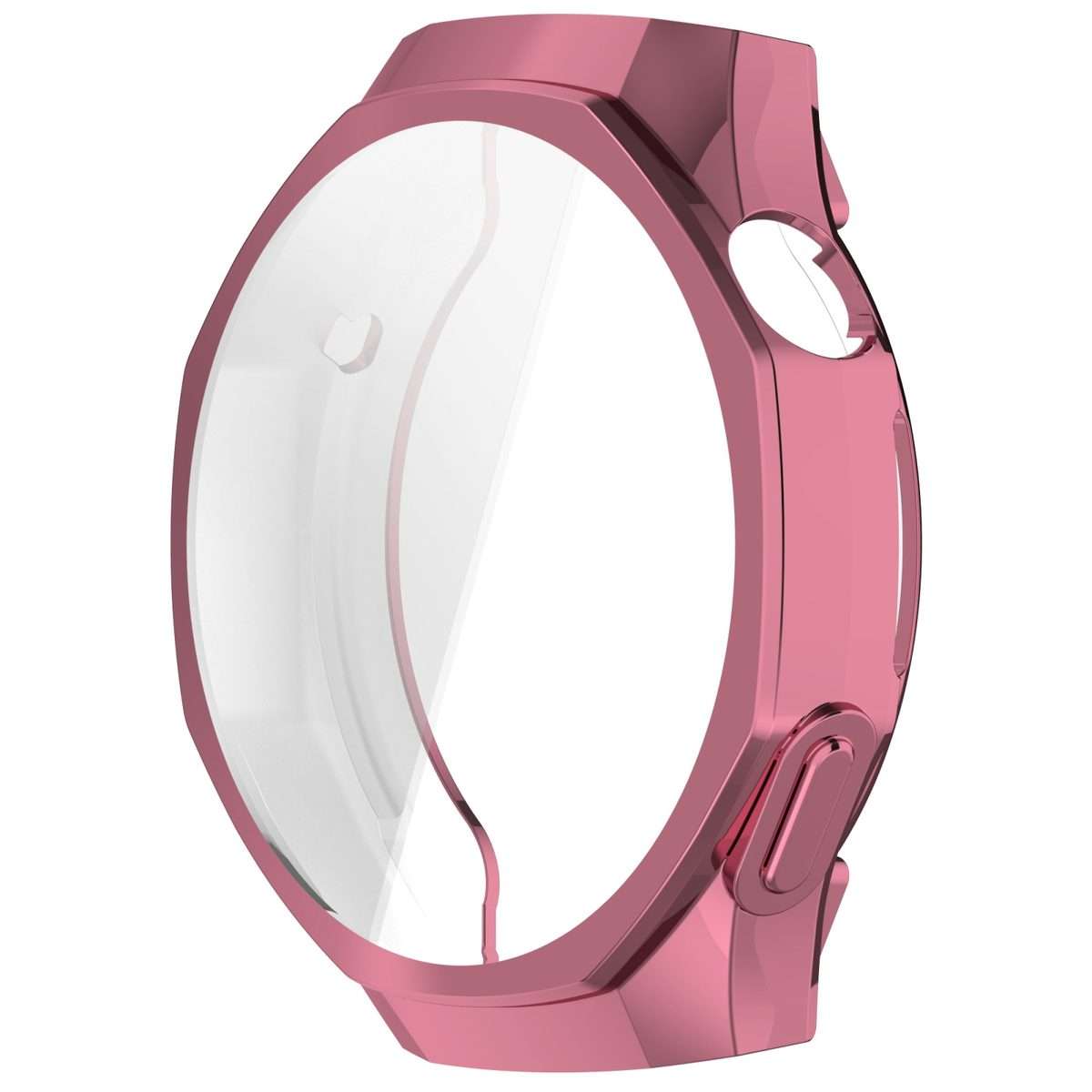 For Huawei Watch GT 5 Pro 46mm Electroplated TPU Full Coverage Watch Protective Case(Pink)
