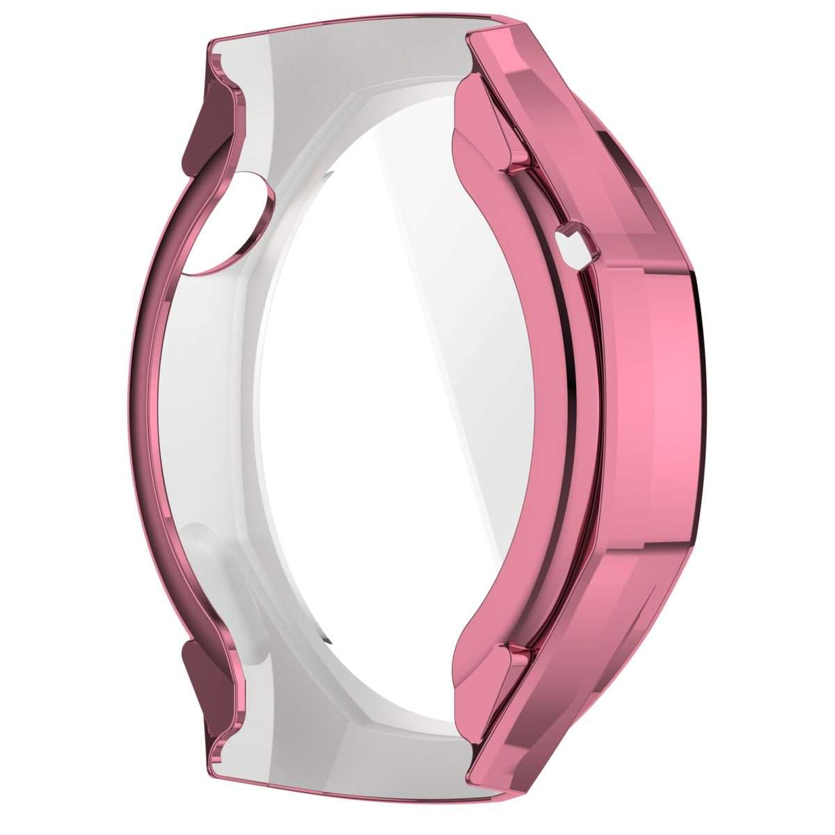 For Huawei Watch GT 5 Pro 46mm Electroplated TPU Full Coverage Watch Protective Case(Pink)