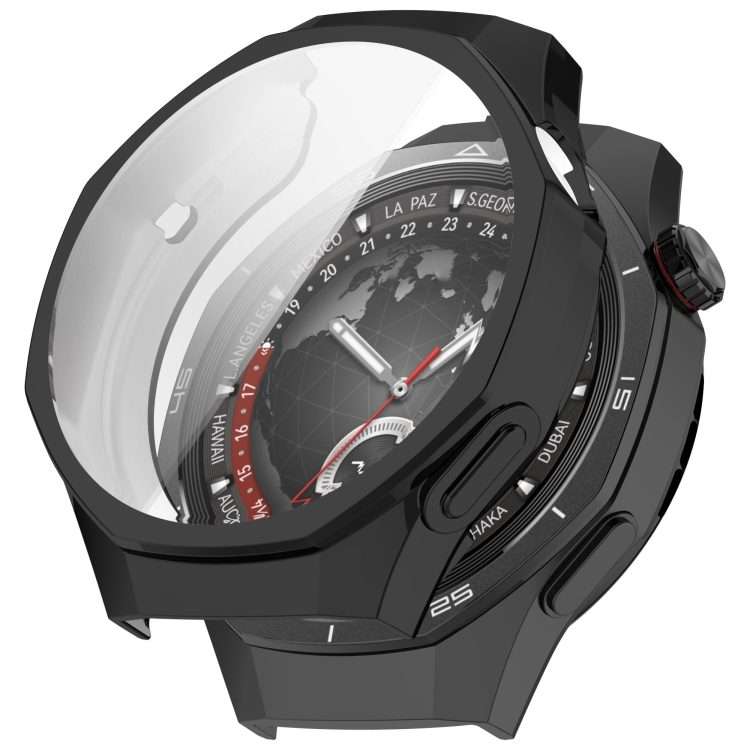 For Huawei Watch GT 5 Pro 46mm Electroplated TPU Full Coverage Watch Protective Case(Black)
