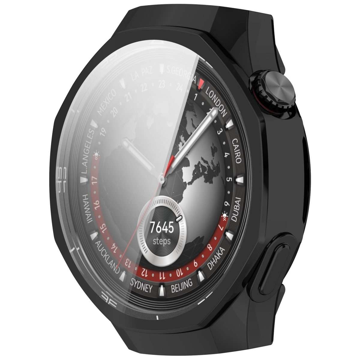 For Huawei Watch GT 5 Pro 46mm Electroplated TPU Full Coverage Watch Protective Case(Black)