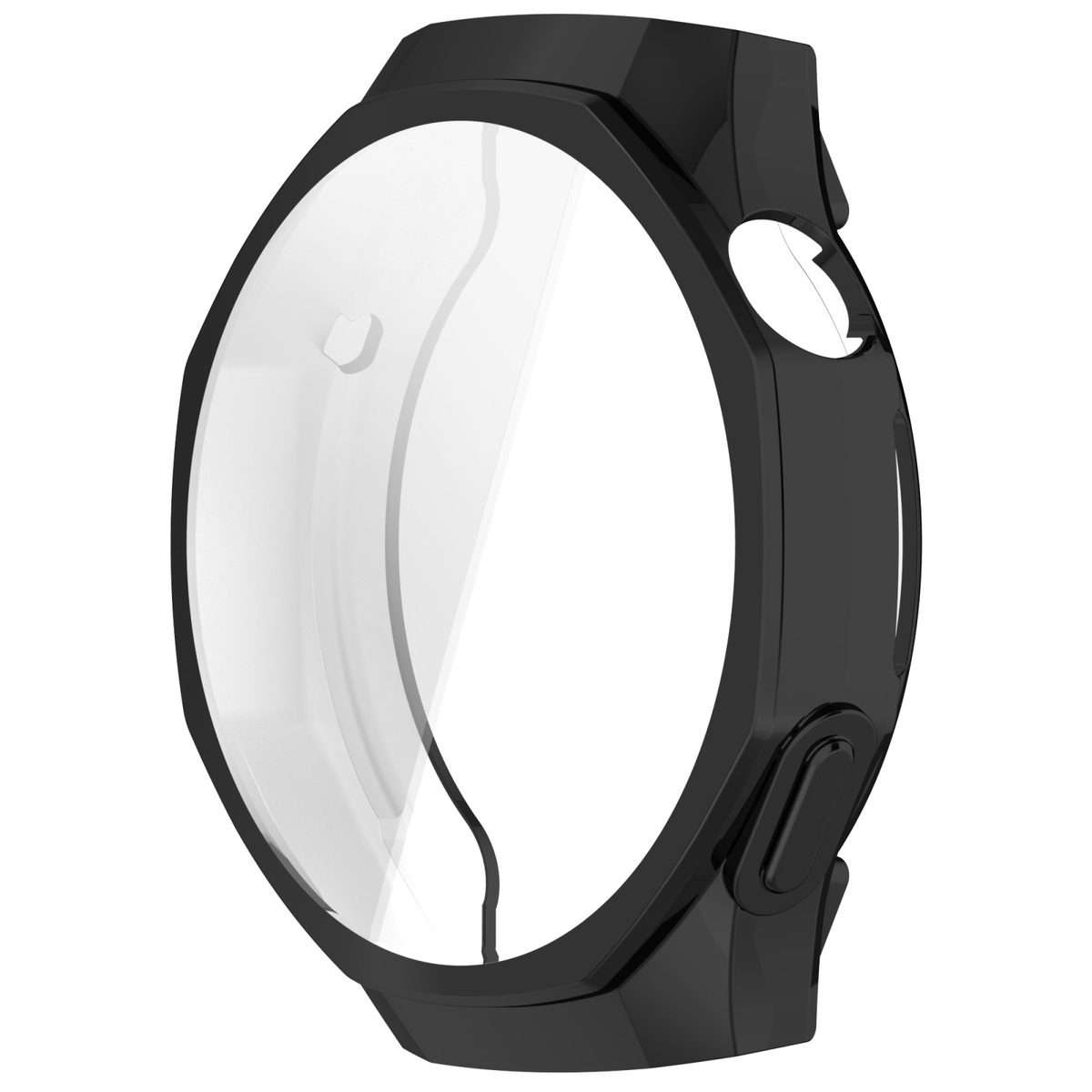For Huawei Watch GT 5 Pro 46mm Electroplated TPU Full Coverage Watch Protective Case(Black)