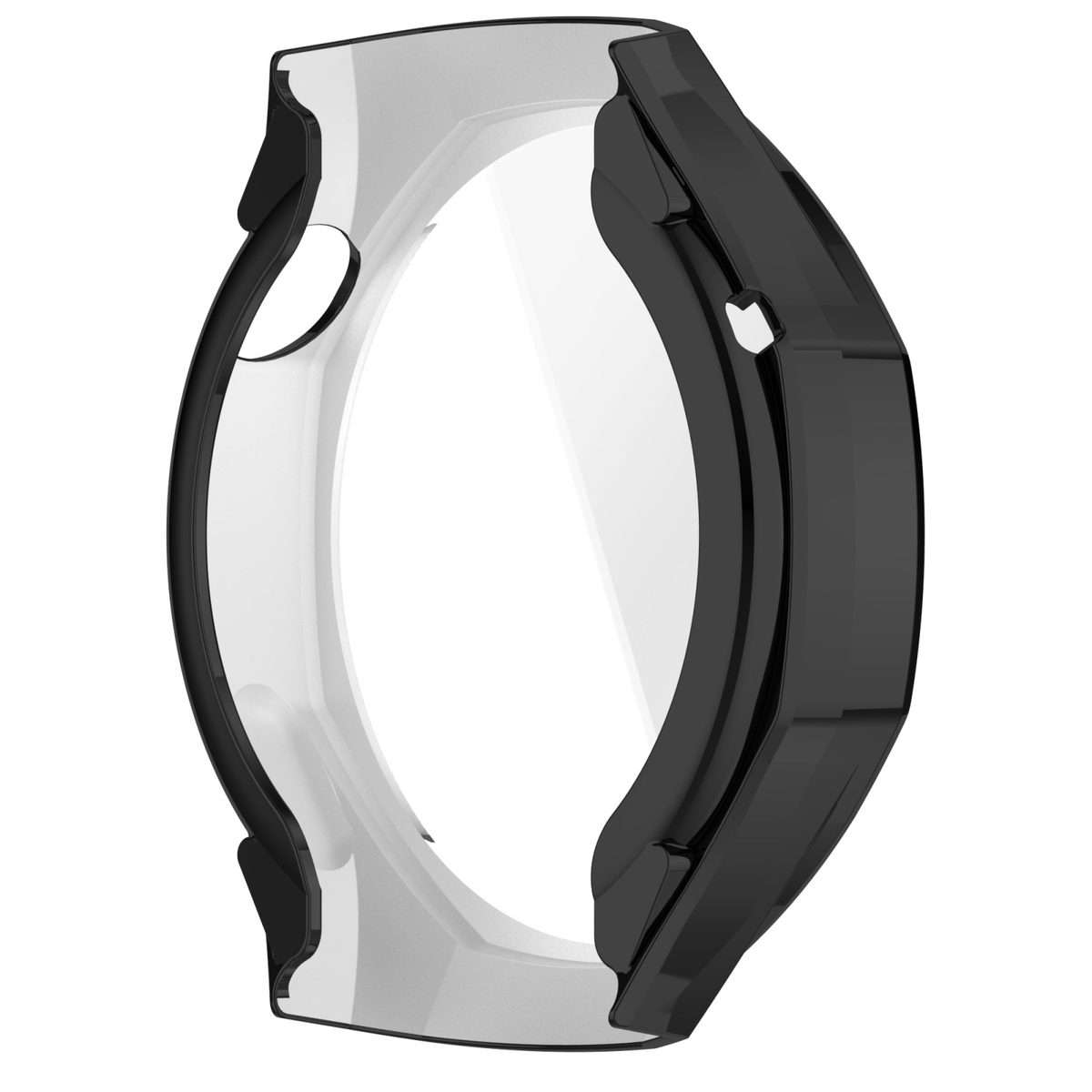 For Huawei Watch GT 5 Pro 46mm Electroplated TPU Full Coverage Watch Protective Case(Black)