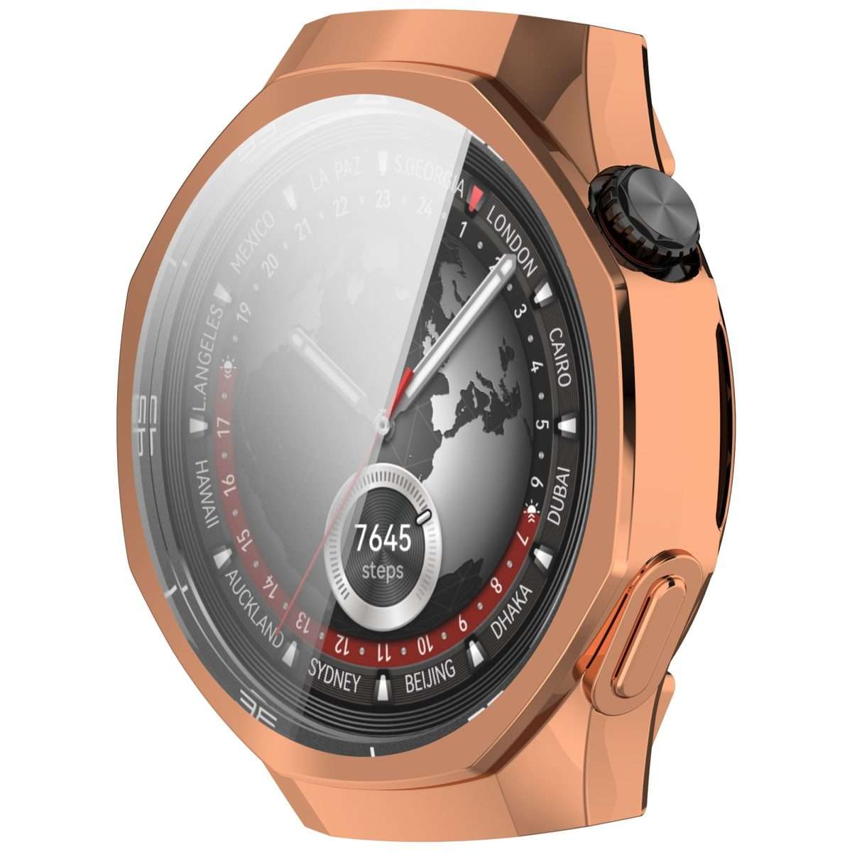 For Huawei Watch GT 5 Pro 46mm Electroplated TPU Full Coverage Watch Protective Case(Rose Gold)