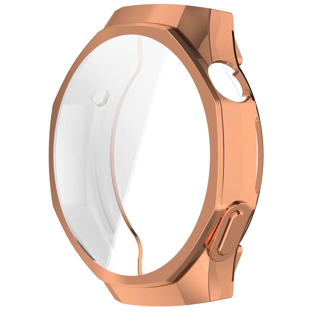 For Huawei Watch GT 5 Pro 46mm Electroplated TPU Full Coverage Watch Protective Case(Rose Gold)