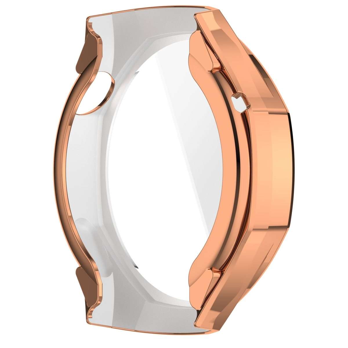 For Huawei Watch GT 5 Pro 46mm Electroplated TPU Full Coverage Watch Protective Case(Rose Gold)