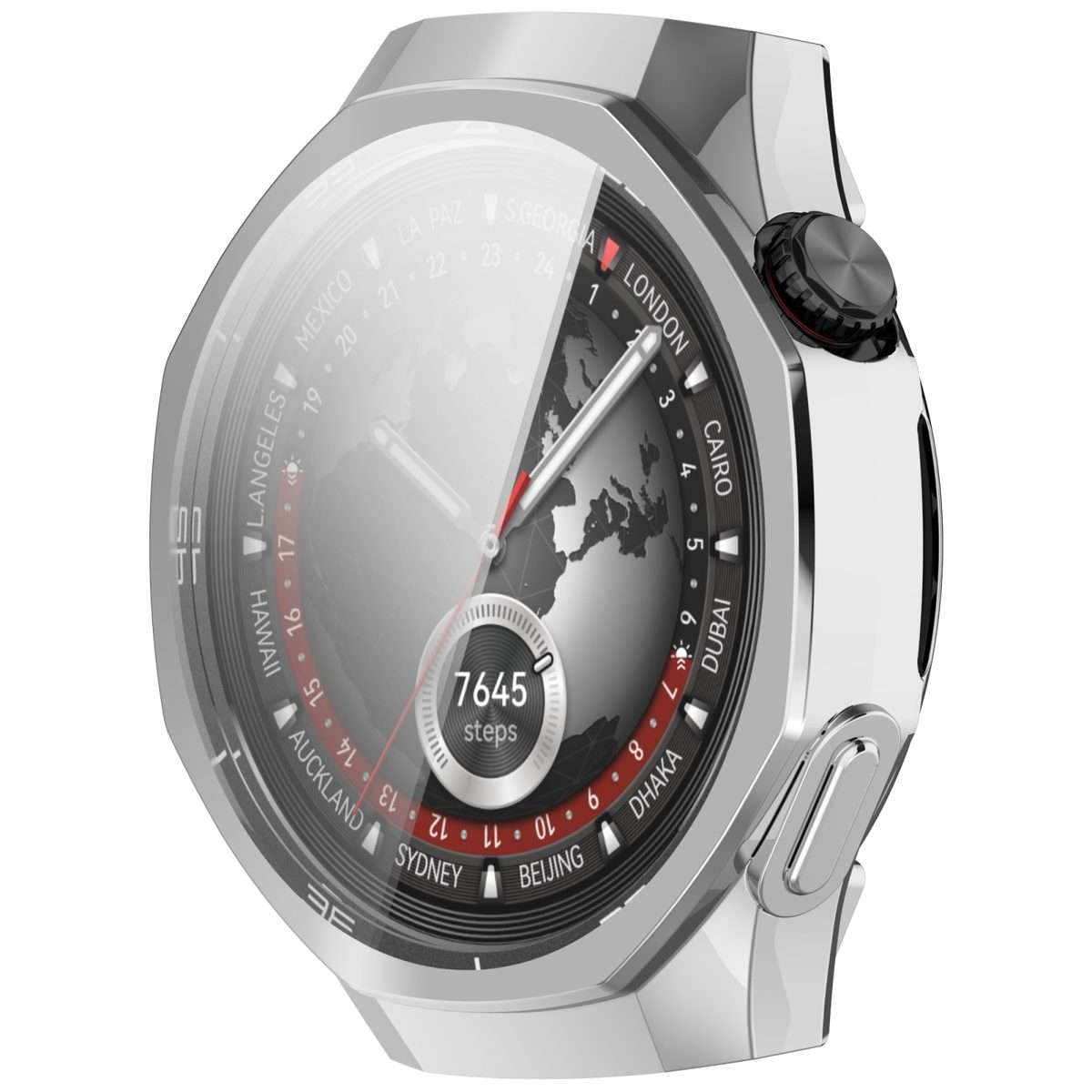 For Huawei Watch GT 5 Pro 46mm Electroplated TPU Full Coverage Watch Protective Case(Silver)