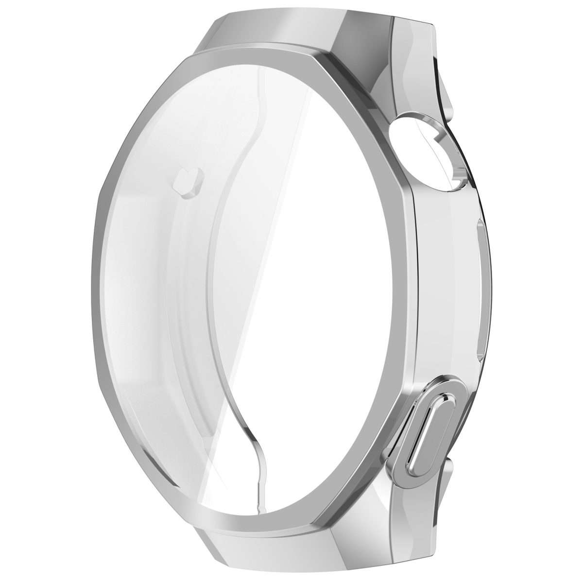For Huawei Watch GT 5 Pro 46mm Electroplated TPU Full Coverage Watch Protective Case(Silver)