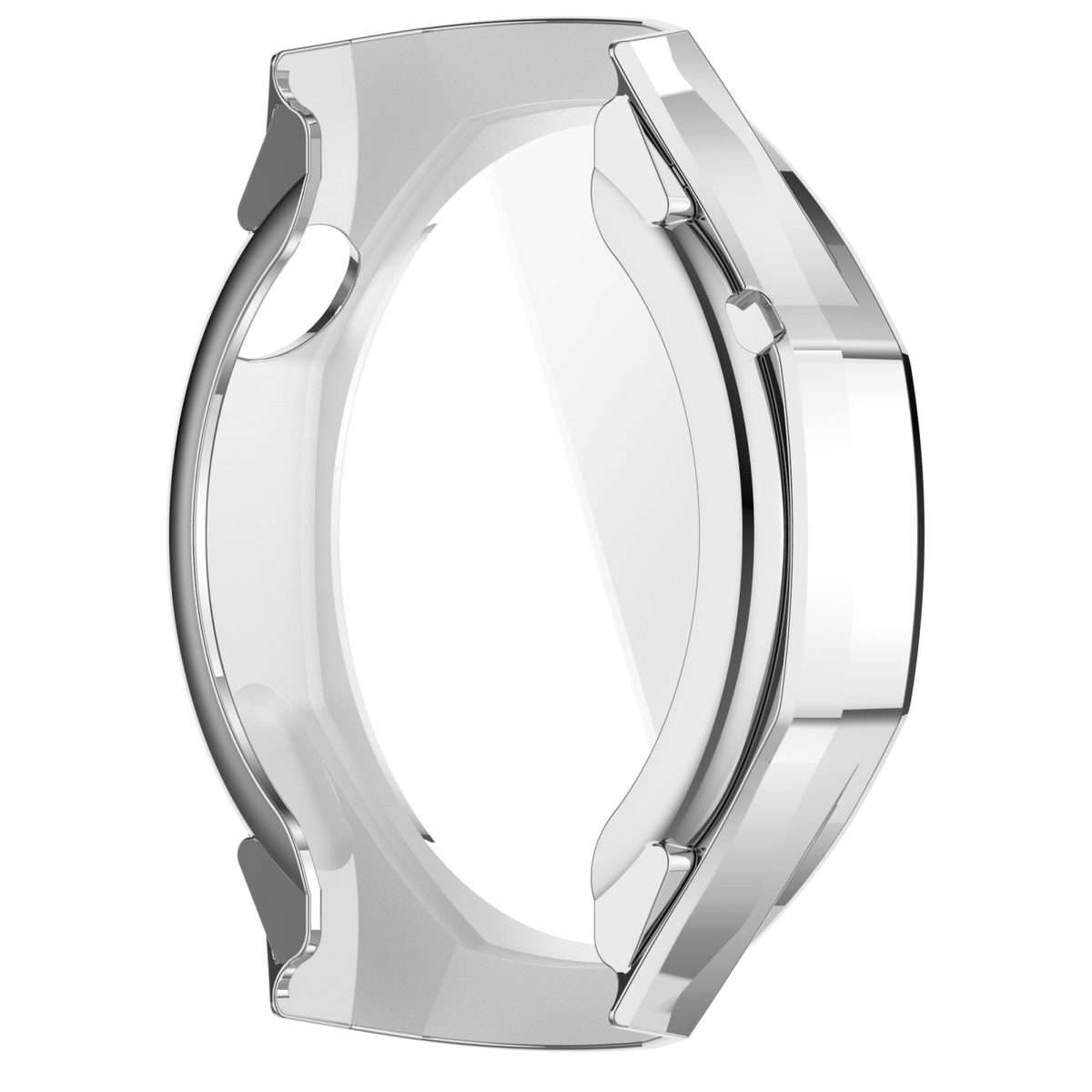 For Huawei Watch GT 5 Pro 46mm Electroplated TPU Full Coverage Watch Protective Case(Silver)